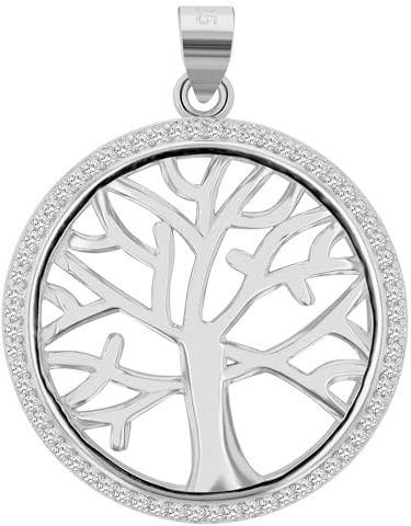 Akzent Anhänger für Damen in 925 Silber, 100% Wasserfest & Hautverträglich