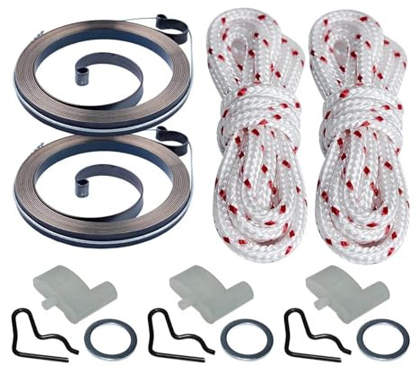 PKHDLYEU Recoil Starter Spring Rope Pull Cord Kit For FS45 FS55 BG55 BG65 BG85 Lawn Mower Parts Cortador De Grama