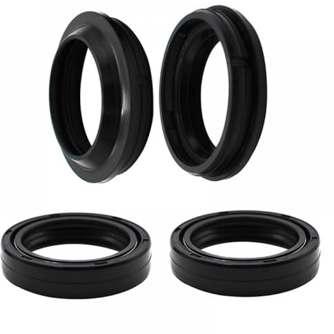 Paraolio e parapolvere per ammortizzatore forcella anteriore 48x58x10 compatibile con White Power WP 48mm SX250 640 Adventure Motocross(OIL AND DUST SEALS)