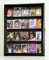 sfDisplay 20 Sportkarten Sammelkarten Vitrine Schrank Wandregal 98% UV abschließbar, Black Finish