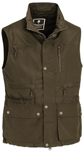 Pinewood Herren Tiveden Weste - Outdoor Weste Herren mit vielen praktischen Taschen, Mückenschutz, UV-Schutz und verstellbarer Passform für extra Komfort - langlebig und robust