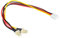 Lüfter-Y-Adapterkabel, 3-pin Bu. an 2 x 3-pin St., Good Connections®
