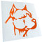 Kiwistar - Autoaufkleber - Pitbull Kopf Aufkleber für Auto, Laptop, Fahrrad, LKW, Motorrad Mehrfarbig JDM Decal Racing