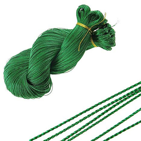 50 metros de cuerda de perlas de 0,8 mm, de nailon, para manualidades o fabricación de joyas, efecto metálico, selección de colores, nailon, verde, 50 Meter x 0,8 mm