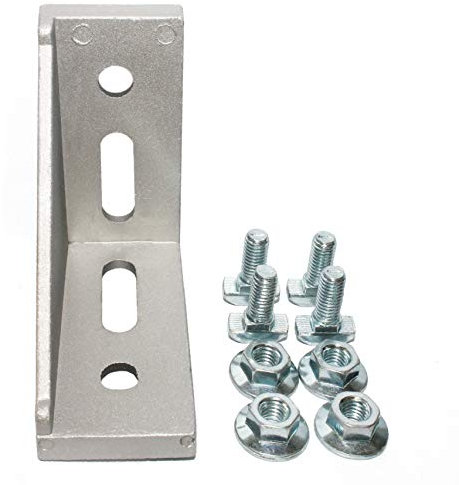 Fullerkreg - 2 x Winkel 45 x 90 Nut 10 mit Befestigung für Profil 45x45 N10 und 45x90N10