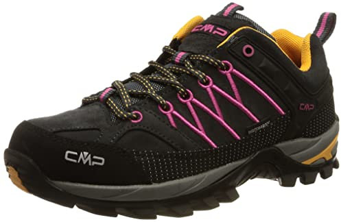 CMP Rigel Low Wmn Trekking Shoes Wp Damen Wanderschuhe, Anthracite Bougainvillea, 41 EU