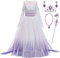 Emin Elsa Costume Reine des Neiges 2 Elsa Robe Fille Enfant Fille Princesse Elsa 2 Costume de Noël