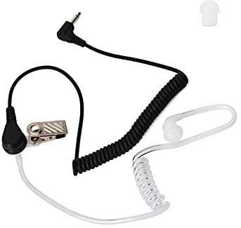 UAYESOK - Auricular de 3,5 mm, Solo con Tubo de Aire y Auriculares para Radio bidireccional Motorola Kenwood Vertex Yaesu - Altavoz Micro