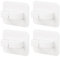 Cabilock 4pcs Spray Bottle Hanger Broom Mop Grippers Spray Bottle Storage Rack Hook Bathroom Storage Clips Hanging Circle Hooks for Bathroom Accessories White, 6.5x4.9cm