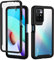 seacosmo Coque pour Xiaomi Redmi 10 6,5 Pouces, Antichoc Housse Full Body Protection Étui [Protecteur d'écran intégré] Bumper Transparent Hybride Robuste Coque pour Redmi 10 - Noir
