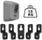 Mars Outpost Slim Universal Satellite Speaker Metal Brackets/Audio Home Theater Surround Wall Mount Support System for Logitech, Panasonic, Bose, Sonos, Yamaha, Others - 15 kg / 5-Pack Made in UK
