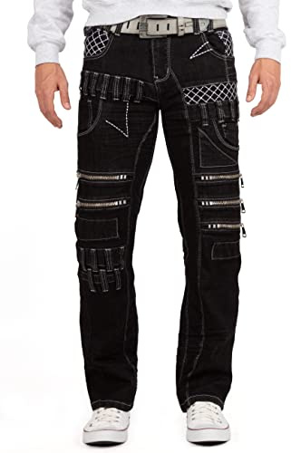KOSMO LUPO Herren Jeans KM8006-1-bans W38/L34