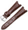 EEOMOiK Uhrenarmband aus echtem Leder für Patek Philippe 5711 5712G Nautilus Uhren Herren und Damen Spezielle Kerbe Uhrenarmband 25 mm x 12 mm (Farbe: Braun-Silber, Größe: 25-12 mm)