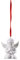 Engel m. Blumenkranz Weiss Matt 5,5 cm