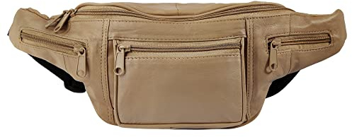 LEONARDO VERRELLI Unisex-Hüfttasche Bauchtasche Leder 3900037 (braun)