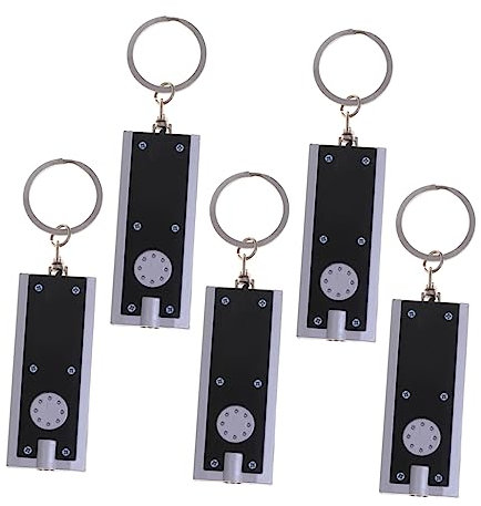 STOBOK 10st Schlüsselanhänger Schlüsselhalter Taschenlampe Schlüsselringe Schlüsselbund Leuchtet Anhänger Tragbar