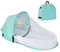 Tragbares Babybett mit Spielzeug, weiches faltbares Reisebett, 0-18 Monate Baby Reisebett, Anti Moskito Bett, kuscheliges Babybett Outdoor Shopping Camping Reisen (Grün)