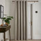 Fusion - Natural Single Curtain W66 x L84 (168 x 214cm) - 1x Panel - Eyelet Curtain in Cream - Thermal Curtain for Bedroom/Living Room - Linen Curtain & Drape - Door Curtain - Strata Collection