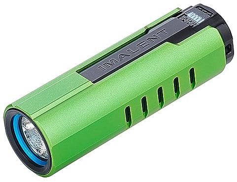 IMALENT LD70 Linterna Más Potente, 4,000 Lúmenes Linterna Portátil Recargable, Mini Linterna de Alto Rendimiento, con 5 Modos, IPX-8 Impermeable para Bicicleta, Camping (Verde)
