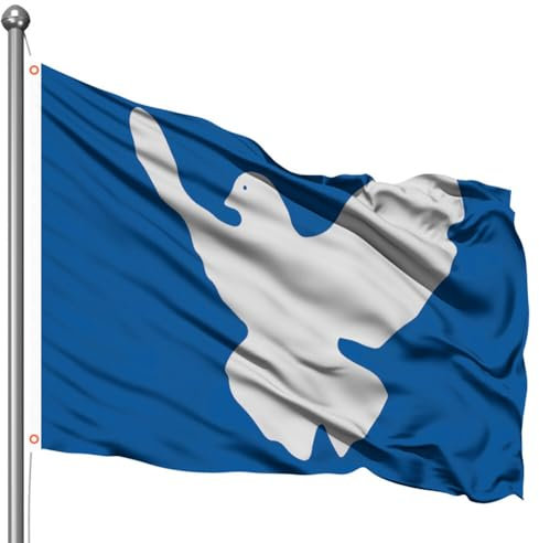 Aublinto Peace Friedenstaube Flagge Regenbogen Dekorative Pace, Aufmunterung Strapazierfähiges Polyester Geeignet