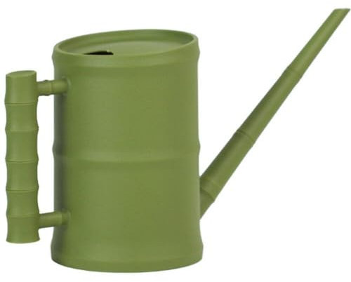 Regadera Botella 1.6l Plástico Caño Largo Regadera Estilo Chino Tubo De Bambú Lata De Agua para Interiores Y Exteriores