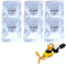 Car Air Freshener Refills, 6 Packs Of Cartoon Bear Pilot Car Air Freshener, Car Air Vent Clip Replacement Pads, Cute Car Diffuser Rotating Propeller Air Outlet Vent Multifunctional Well Brewed Fragran