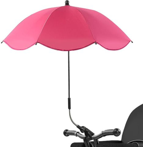 Parasol pour poussette parapluie pour tout-petit – Parasol pour poussette, chaise pour bébé avec housse Cun | Parasol de chaise Portable pour chariot d'enfant en bas âge, Clip de Protection UV sur