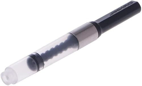 Black Fountain Pen Ink Converter Standard Push Piston Fill InkAbsorber Deft Processed Pens and Refills
