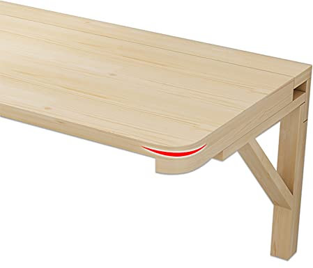 QAQZPMG Klappbarer Wandtisch für die Küche, an der Wand montierter Klapptisch, klappbarer Computertisch für kleine Räume zu Hause, platzsparender schwebender Eck-Esstisch, Tragkraft 50 kg