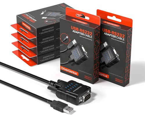 DriverGenius SerialPulseX Adaptateur USB vers RS232 9xLED Status (6-Pcs)