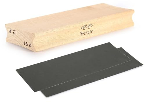 RuiJOTWAT Two-Way Radius Sanding Block For Fret Leveling Fingerboard - Sanding Beam Luthier Tool 10&14+ Sandpaper