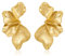 LILIE&WHITE Damen Blumen Ohrringe Gold- Elegante Vergoldete Blütenblatt-Design Ohrringe, Modischer Schmuck für besondere Anlässe und den Alltag