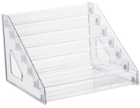 GOOHOCHY Nail Polish Organizers 7-tier Acrylic Display Rack Detachable Makeup Organizer for Home Office Nail Art Salons