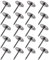 ECSiNG 50pcs Clous Anti-crevaison pour Pneus de Voiture Antivol Sécurité Diamètre 25 Mm Longueur 30 Mm pour Voitures Camions Gris Foncé
