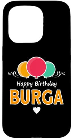 Happy Birthday saying Burga Case for iPhone 15 Pro