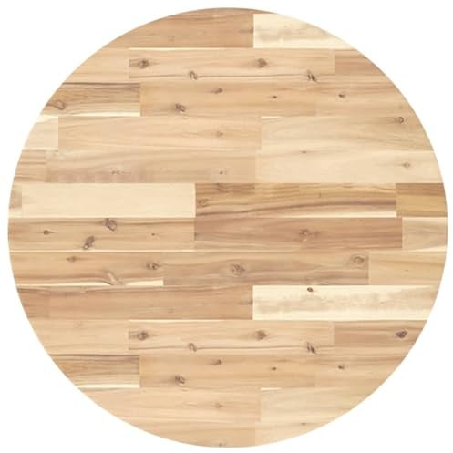 vidaXL Tischplatte Rund Ø70x2 cm Massivholz Akazie