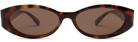 SOJOS Retro Oval Polarisierte Sonnenbrille für Damen Herren Trendy Katzenauge Vintage Y2k SJ2364