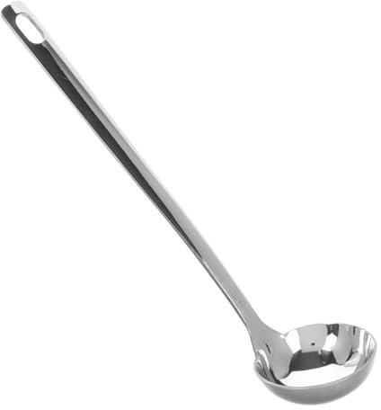 Luxshiny Schöpflöffel Aus Edelstahl Suppenschöpfer Langer Griff Für Heiße Töpfe Kochlöffel Aus Praktisches Küchenutensil Mehrzwecklöffel Für Suppen Und Food Prep