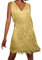 Générique Robe à Franges Disco Mini Femme années 70 1920(Or,S)