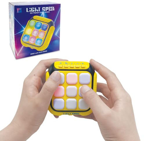 Yeefunjoy Fast Push Game Fidget Toys, Flashing Quick Push Spiel Handheld-Spielekonsole für Kinder, Elektronisches Spiel Light Up Fidget Antistress Gamepad Spielzeug Geschenke für Jungen Mädchen Teens