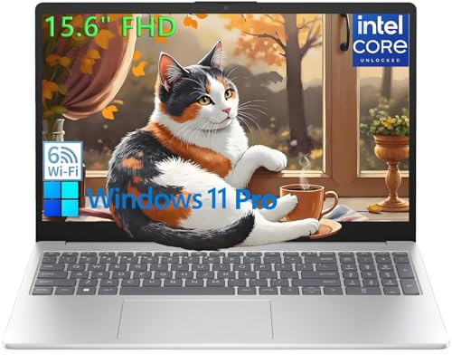 HP Computer portatile da 15,6 pollici FHD per studenti a casa e lavoro, processore Intel 4-Core (Beat i3-1115G4), RAM DDR4 da 32 GB, SSD PCIe da 1 TB, WiFi 6E, Bluetooth 5.3, Type-C, HDMI, Windows 11