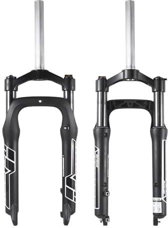 DHNCBGFZ Mountainbike-Federgabel 20/26 Zoll x 4,0 Zoll Reifen, Fatbike-Gabel 1 1/8 gerade Scheibenbremse, Federgabel 100/110 mm Federweg, 9 x 135 mm Schnellspanner, manuelle Lockout-Funktion(26)