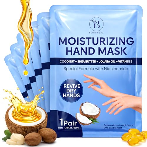 Masque Main Hydratant - Huile de Coco et Beurre de Karité - Lot de 6