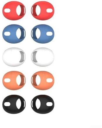 Rutschfeste Silikon-Ohrstöpsel für AirPods Pro 3 (2025) in Schwarz / Weiß, gemischte Farben, weiche Ersatz-In-Ear-Kopfhörerhüllen für Geräuschisolierung und (2025 (202 (20 (2 (gemischte Farben)