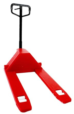 KiBcsLic Gabelstapler-Modell im Maßstab 1:18 – Mikro-Landschaftsdekoration, leichtes Ornament, robustes Foto-Requisit, kreative Simulation, Mini, Rot