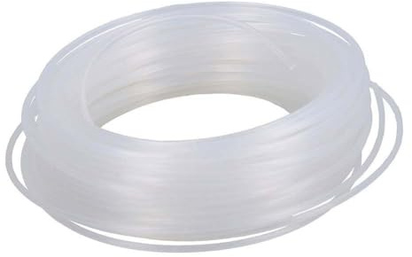VIRELLO Fil de débroussailleuse 2 mm pour débroussailleuse et débroussailleuse – Nylon blanc haute résistance – Rouleau de 100 m pour bordure de pelouse et coupe d'herbe