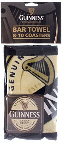 Guinness Bar Handtuch Und 10 Bierdeckel (sg)
