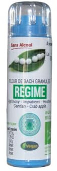KOSMEO B Régime Complexe Fleurs de Bach Granules sans Alcool Renforcé par Chromothérapie