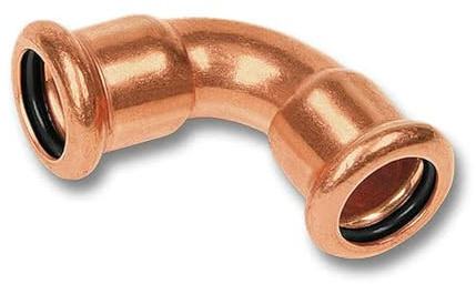 SANHA Pressfitting aus Kupfer Bogen 90° Nr.6002a, Anschluss:22 mm