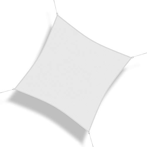 Corasol COR10SQ36-WH Premium Sonnensegel 3,6 x 3,6 m, quadratisch, weiß